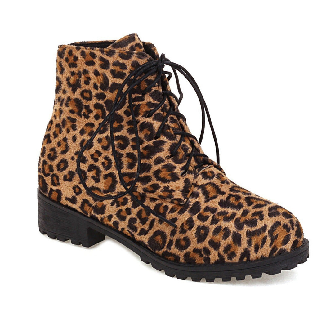 Size 12 faux suede low heels combat booties