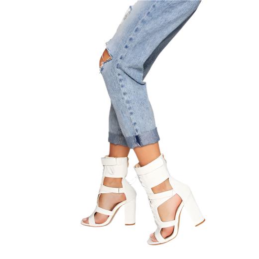 size 11 women heel sandal chunky peep toe hollow lace up sandals