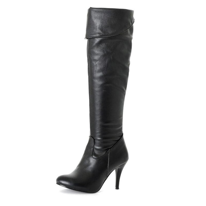 Size 14 stiletto heels over the knee knight boots