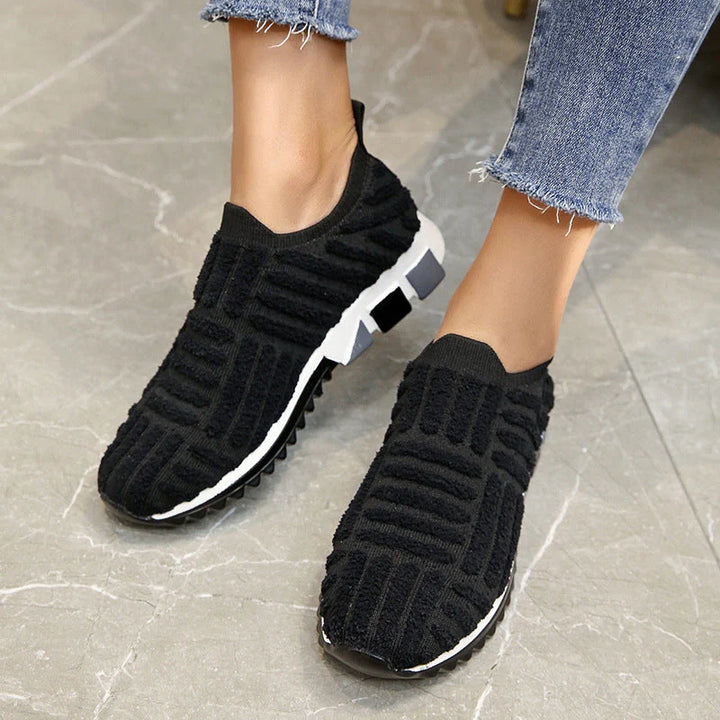 Size 11 Corduroy sports shoes slip on sneakers