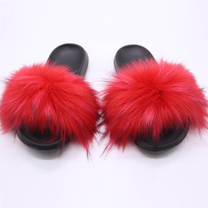 Size 11.5 women fuzzy slippers fashion indoors slippers