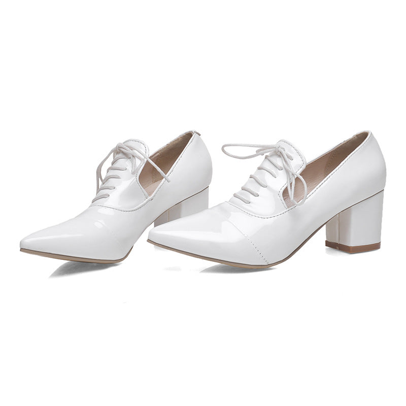 size 11.5 women heeled loafers patent leather pointed toe loafers