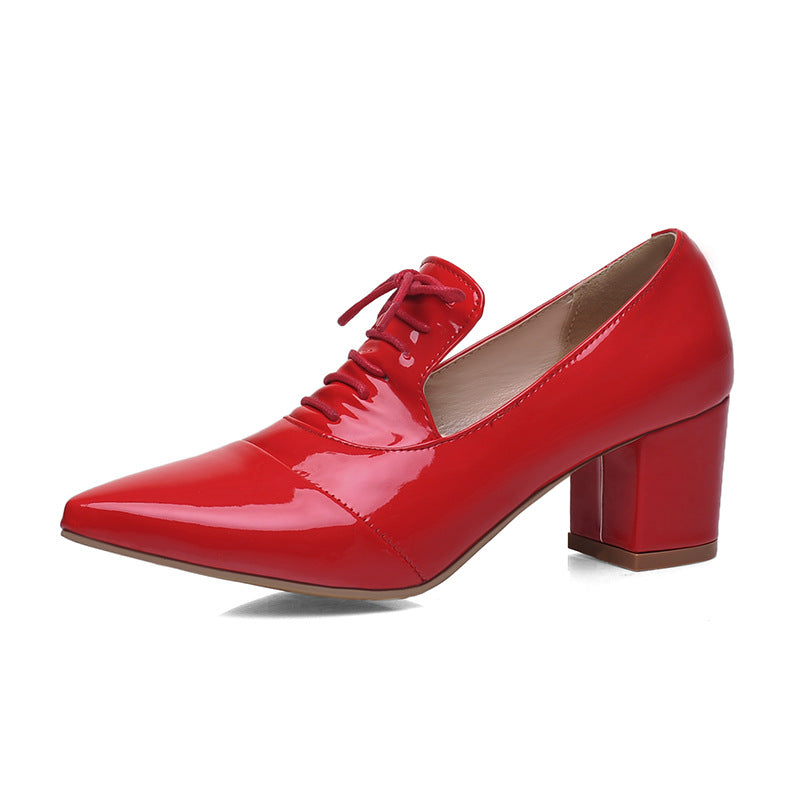 size 11.5 women heeled loafers patent leather pointed toe loafers