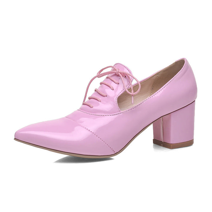 size 11.5 women heeled loafers patent leather pointed toe loafers