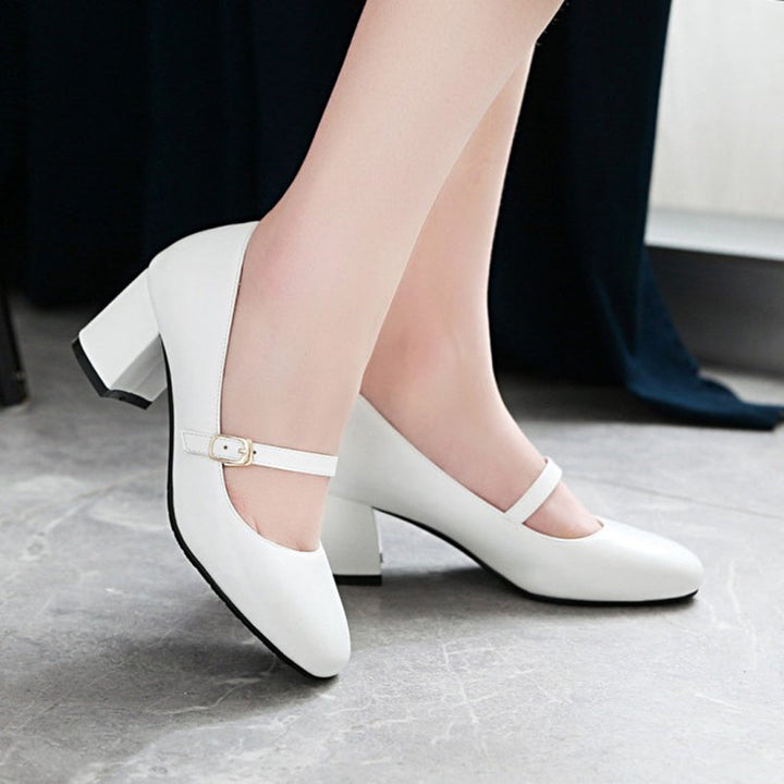 size 11.5 women mary jane loafers round toe heeled loafers