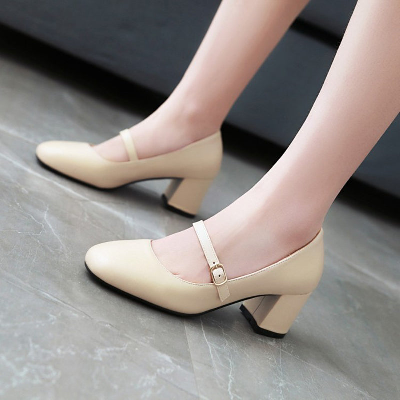 size 11.5 women mary jane loafers round toe heeled loafers