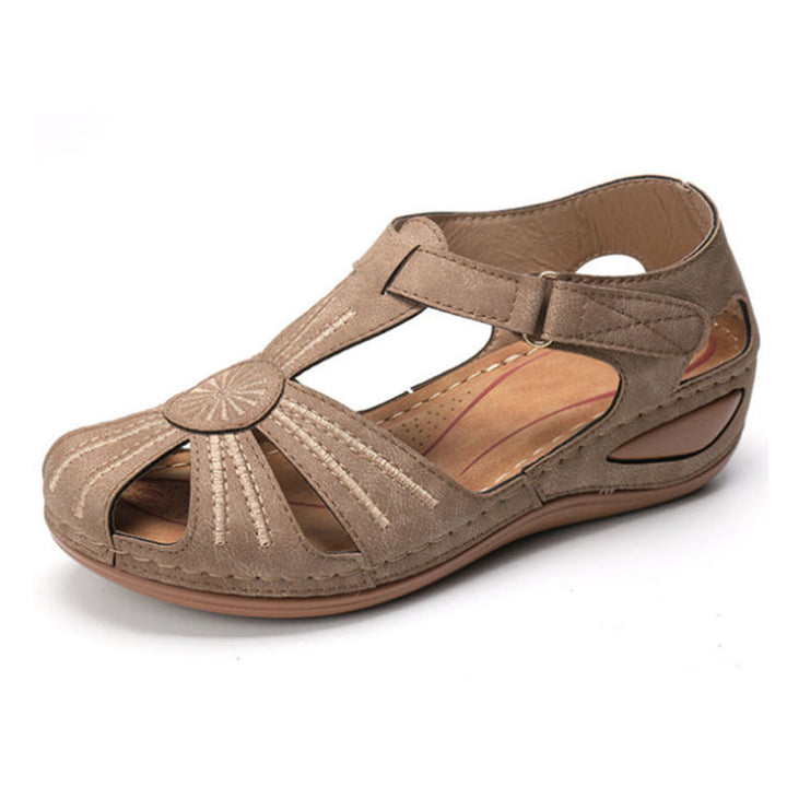 size 11 women closed toe sandals hollow walking wedge sandals