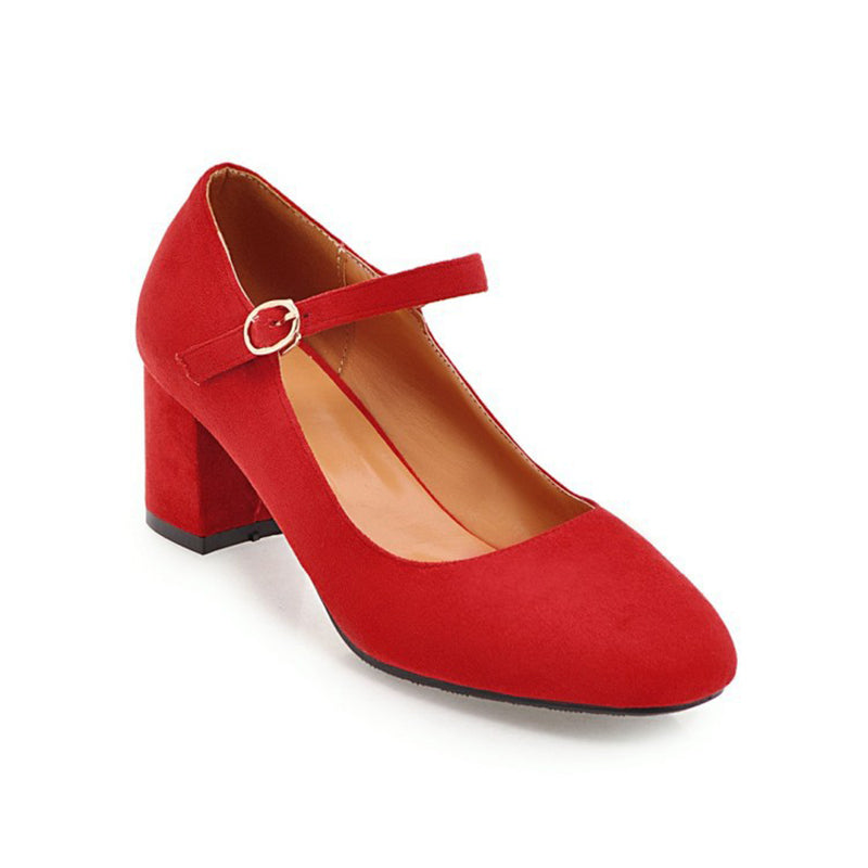 size 11 women heeled loafers suede buckle strap mary jane loafers