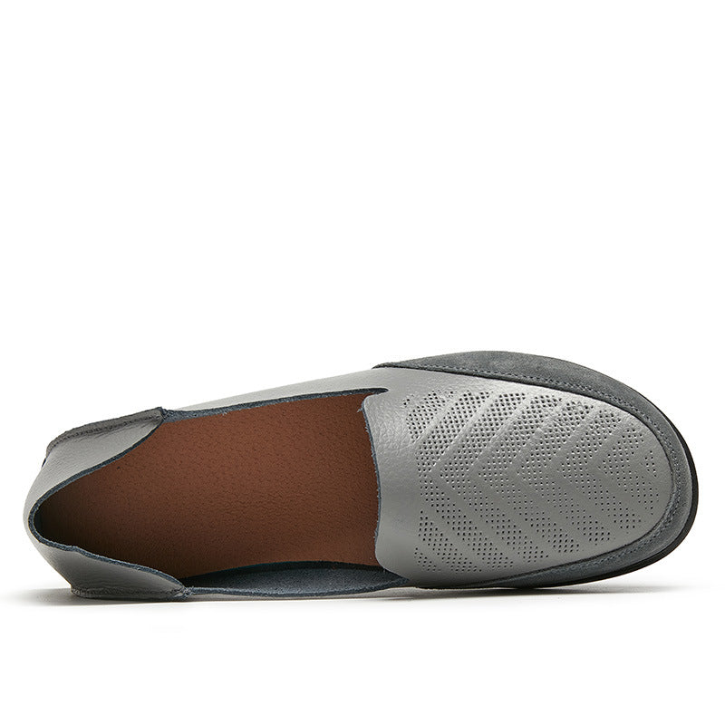 size 11 women loafers embossed hollow casual slip on loafers