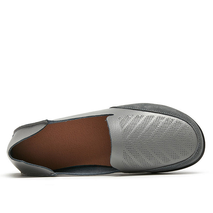 size 11 women loafers embossed hollow casual slip on loafers