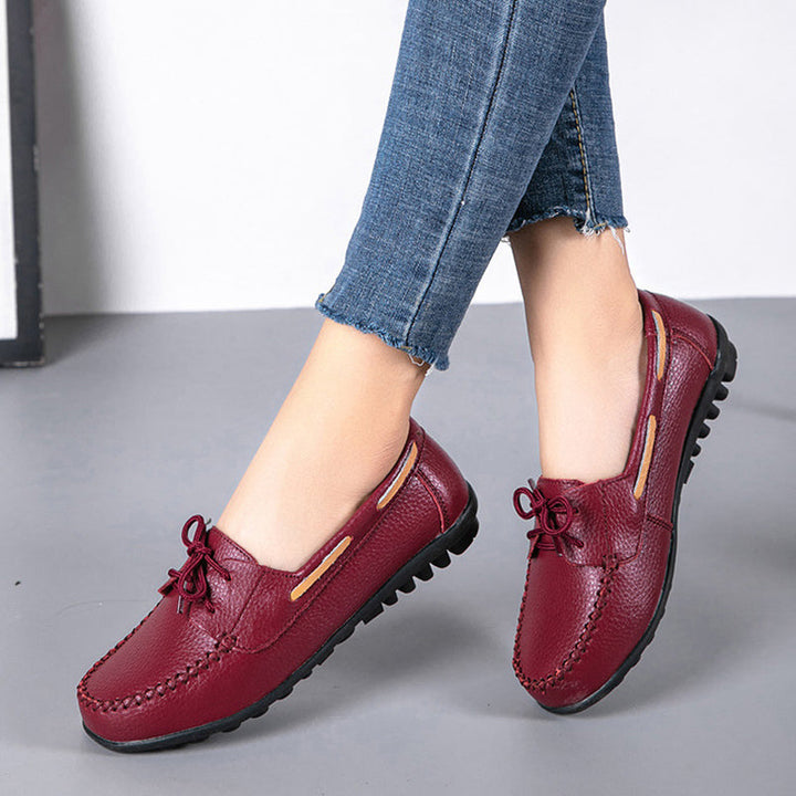 size 11 women loafers lace up antiskid flat casual loafers