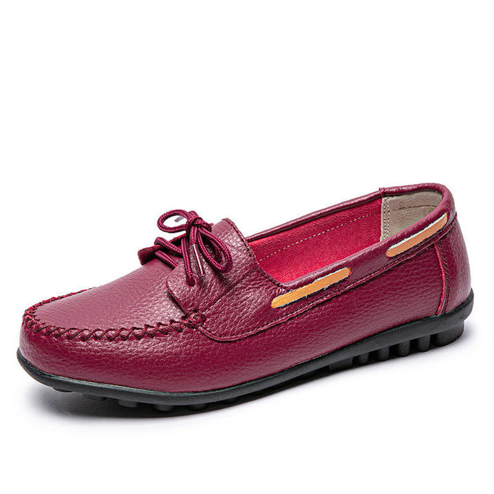 size 11 women loafers lace up antiskid flat casual loafers