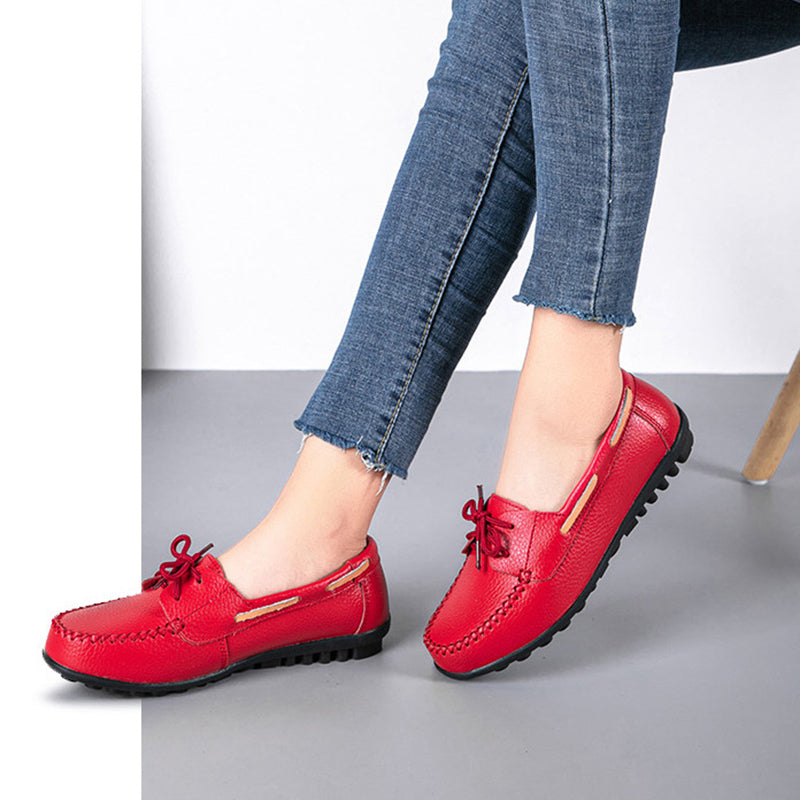 size 11 women loafers lace up antiskid flat casual loafers