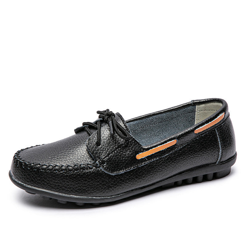 size 11 women loafers lace up antiskid flat casual loafers