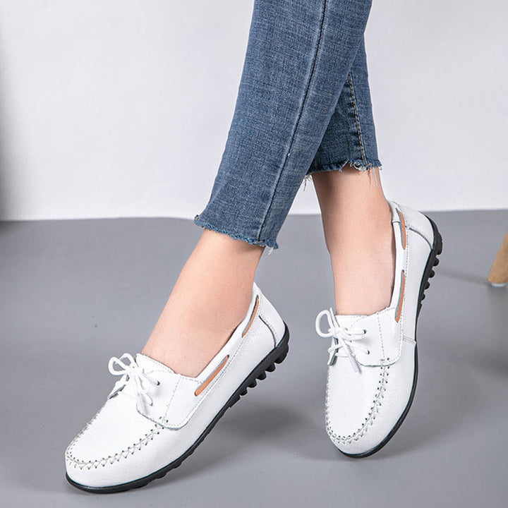 size 11 women loafers lace up antiskid flat casual loafers