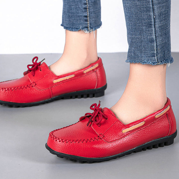 size 11 women loafers lace up antiskid flat casual loafers