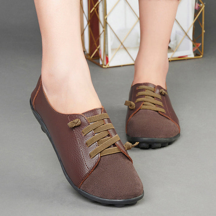 size 11 women loafers slip on flat patchwork casual loafers