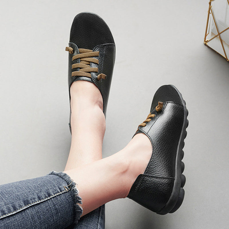 size 11 women loafers slip on flat patchwork casual loafers