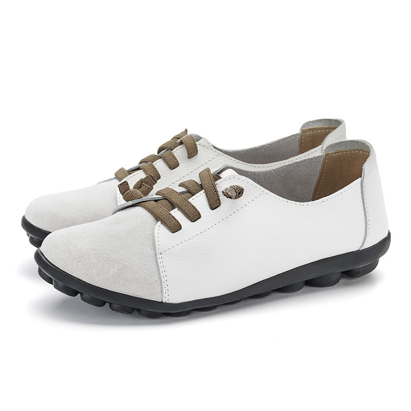 size 11 women loafers slip on flat patchwork casual loafers