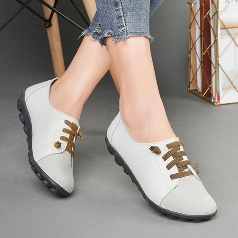 size 11 women loafers slip on flat patchwork casual loafers