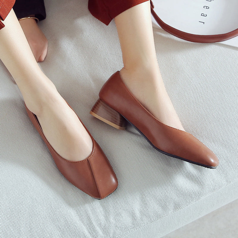 size 11 women loafers slip on square toe soft comfortable loafers