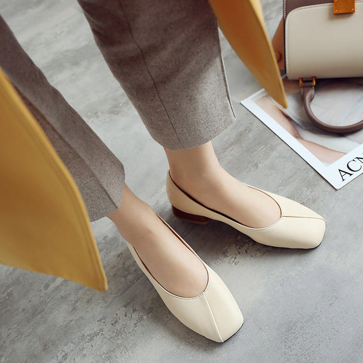 size 11 women loafers slip on square toe soft comfortable loafers