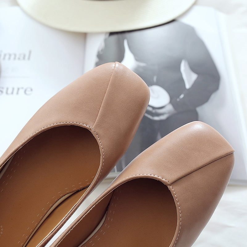 size 11 women loafers slip on square toe soft comfortable loafers