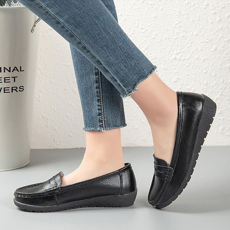 size 11 women penny loafers casual round toe slip on loafers