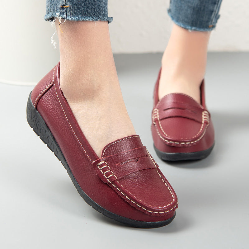 size 11 women penny loafers casual round toe slip on loafers