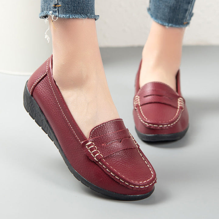 size 11 women penny loafers casual round toe slip on loafers