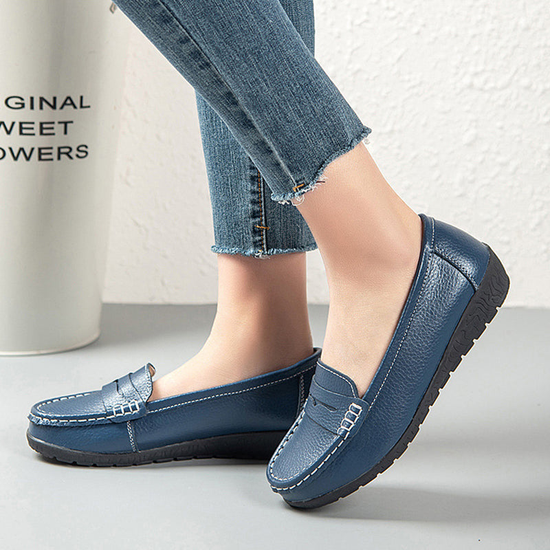 size 11 women penny loafers casual round toe slip on loafers