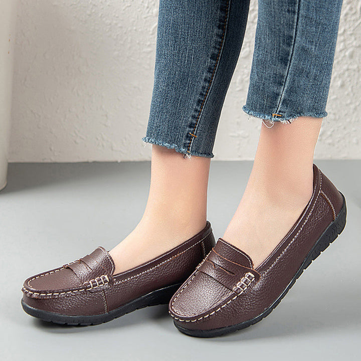 size 11 women penny loafers casual round toe slip on loafers