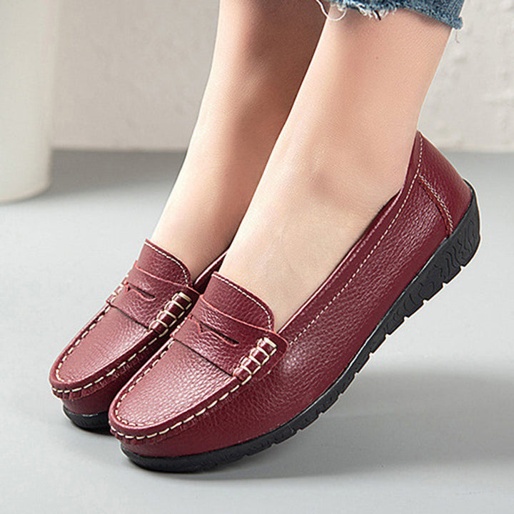 size 11 women penny loafers casual round toe slip on loafers