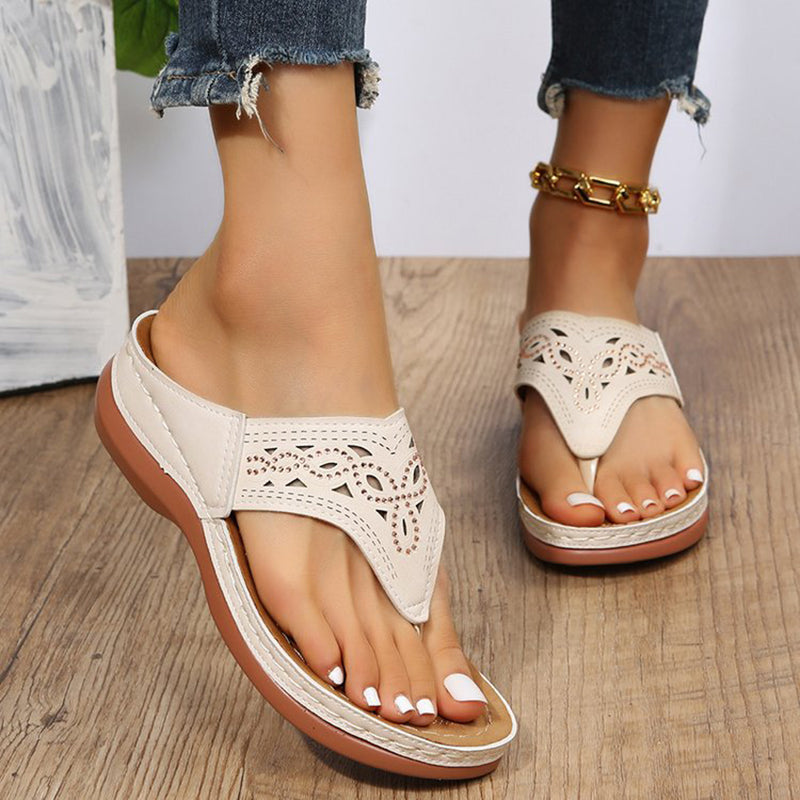 size 11 women slide sandals beach hollow flip flop sandals