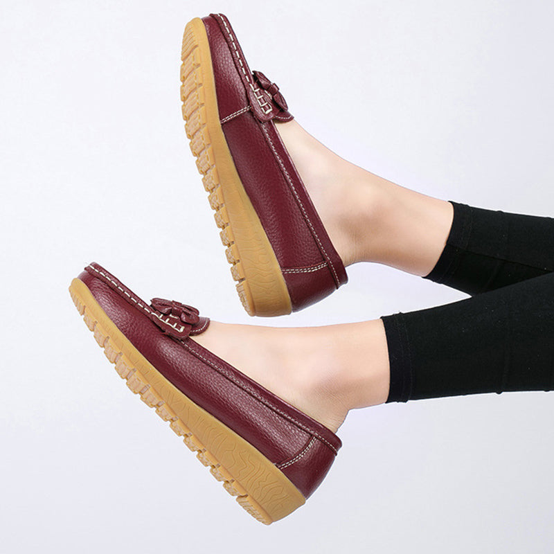 size 11 women slip on loafers bowknot flat comfortable loafers