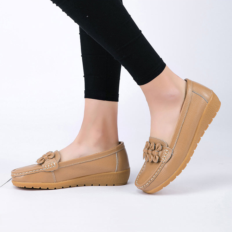 size 11 women slip on loafers bowknot flat comfortable loafers