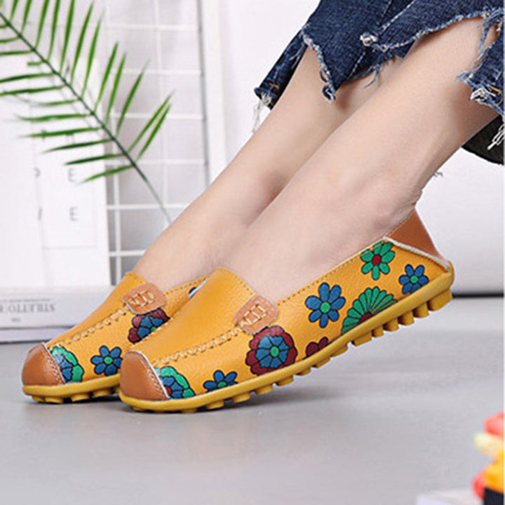 size 11 women slip on loafers floral walking comfortable loafers