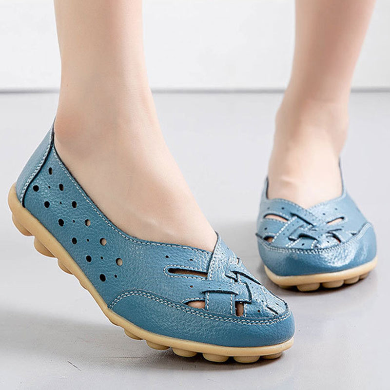 size 12 women comfortable loafers hollow casual summer loafers