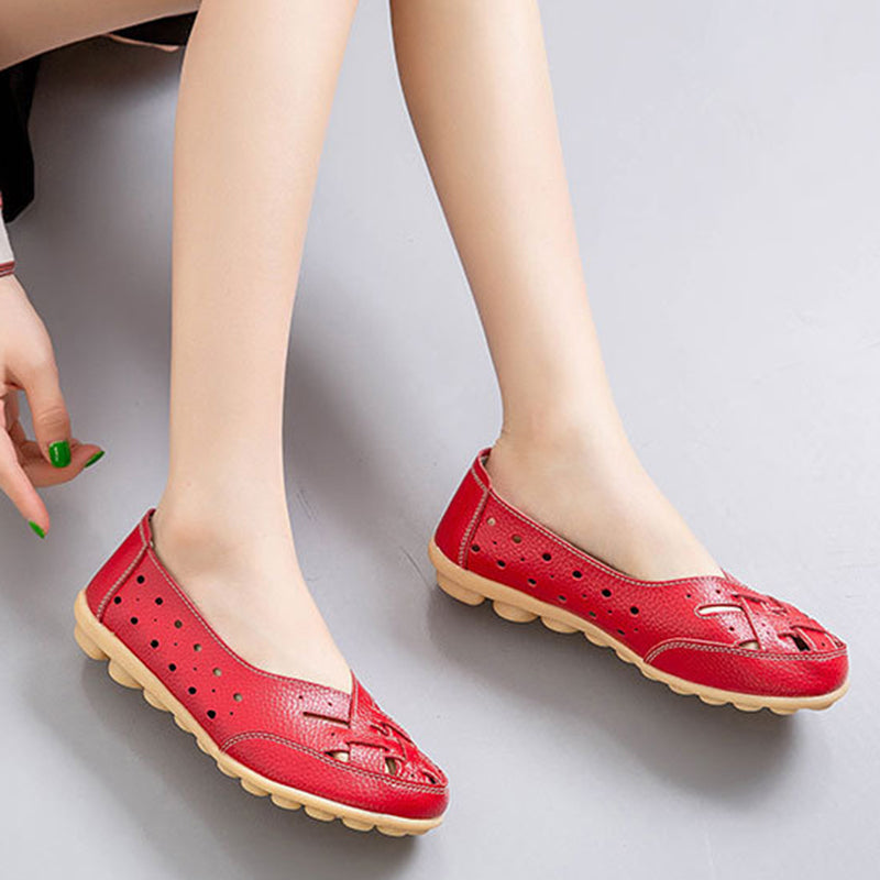 size 12 women comfortable loafers hollow casual summer loafers