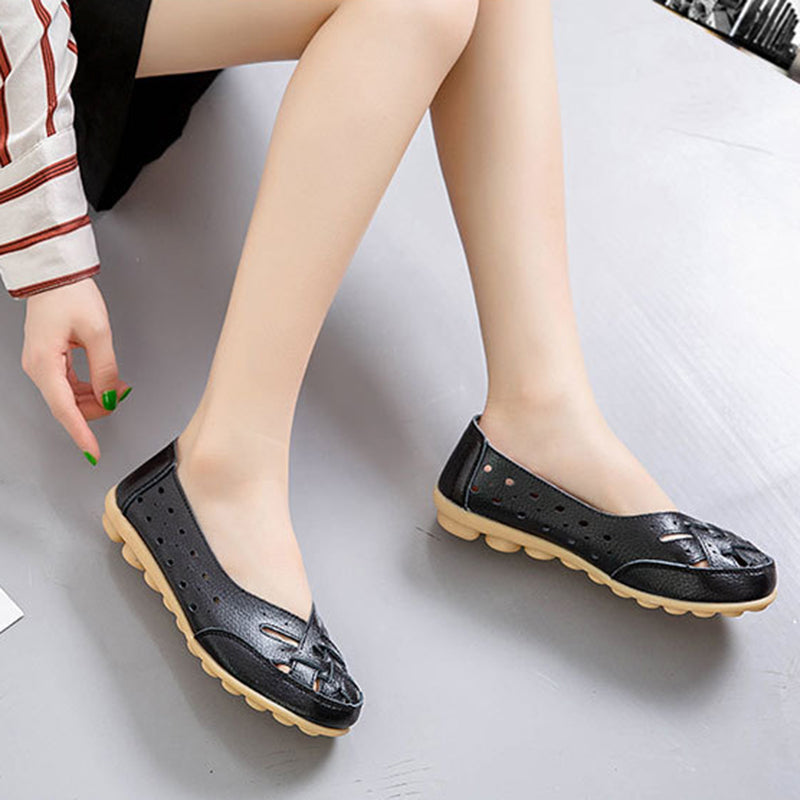 size 12 women comfortable loafers hollow casual summer loafers