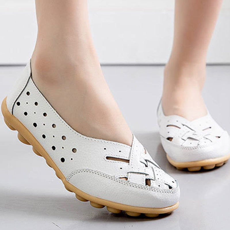 size 12 women comfortable loafers hollow casual summer loafers