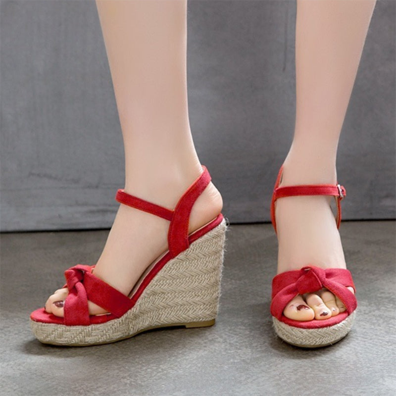 size 12 women platform sandals peep toe espadrille wedge sandals