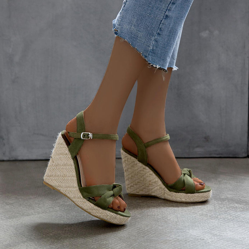 size 12 women platform sandals peep toe espadrille wedge sandals