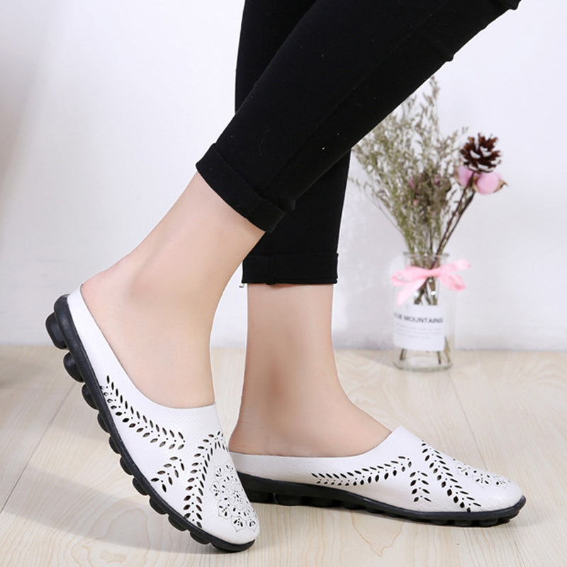 size 12 women slip on loafers hollow comfortable summer loafers