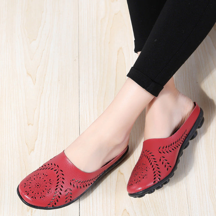 size 12 women slip on loafers hollow comfortable summer loafers