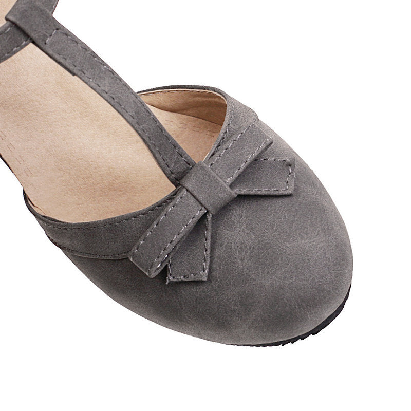 size 13.5 women heeled loafers bowknot t strap summer loafers