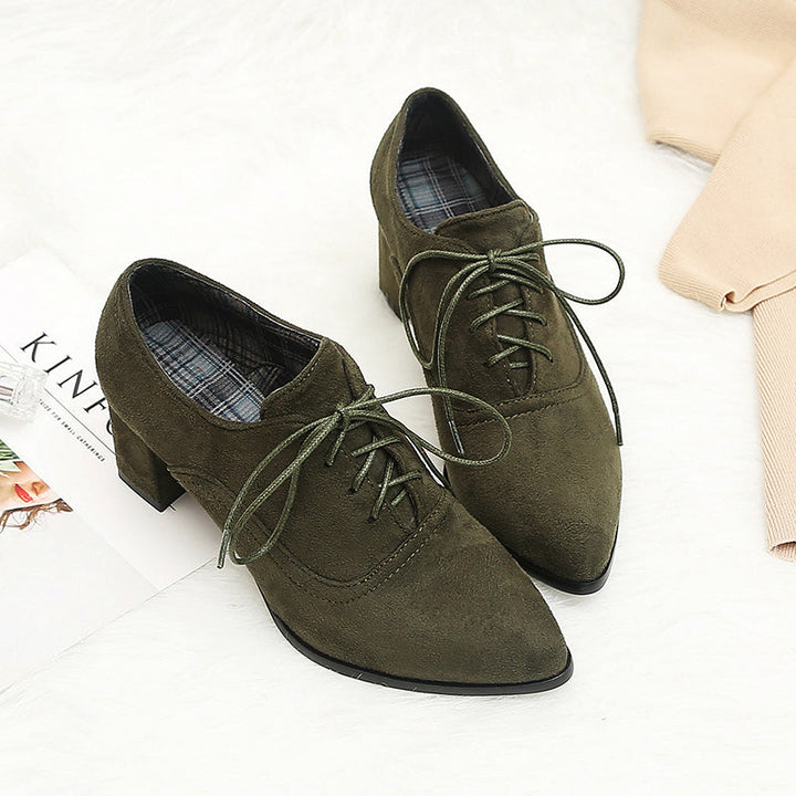 size 13.5 women heeled loafers pointed toe lining fur loafers