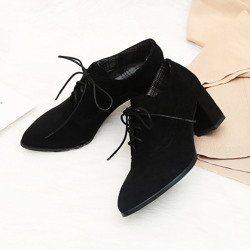 size 13.5 women heeled loafers pointed toe lining fur loafers