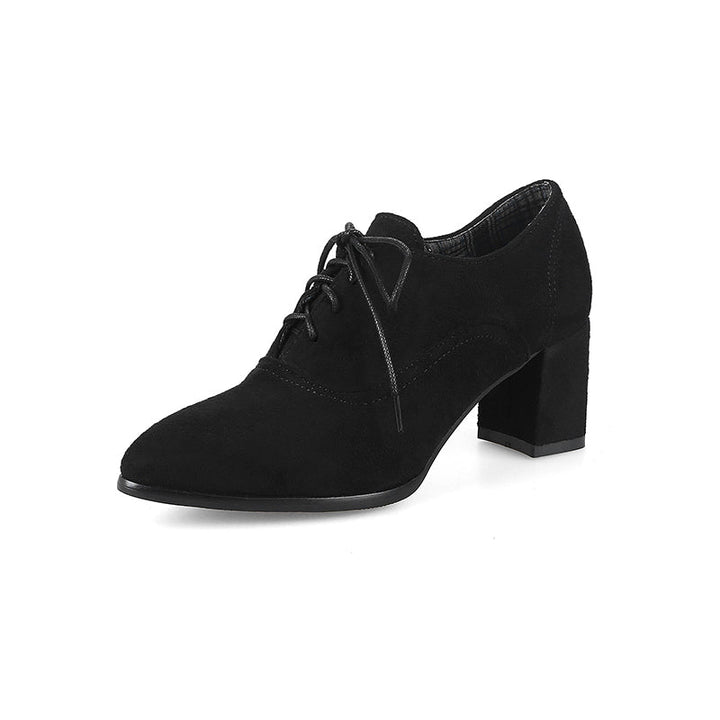 size 13.5 women heeled loafers pointed toe lining fur loafers