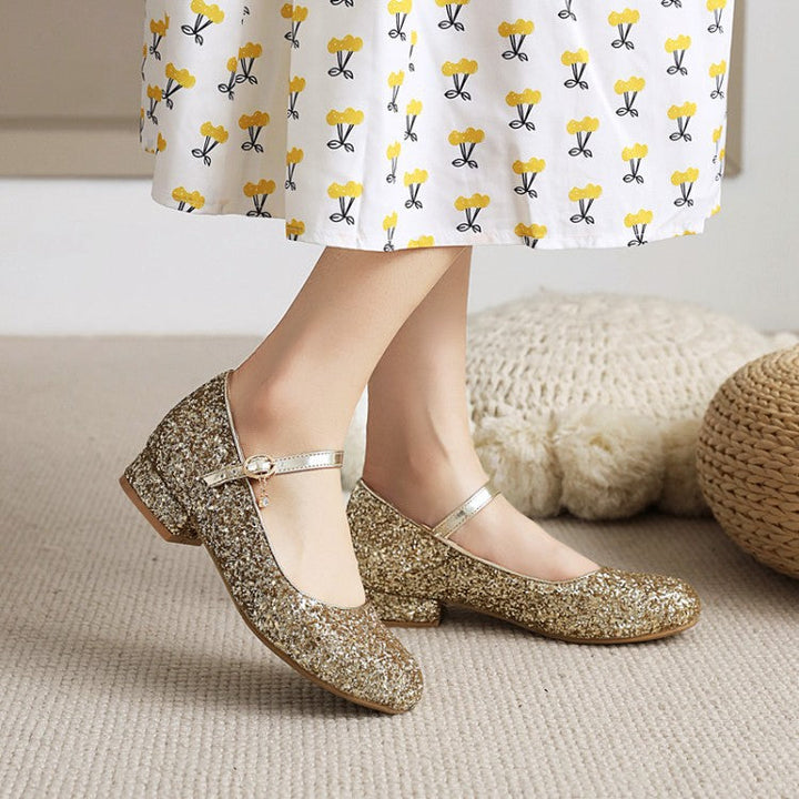 size 13.5 women mary jane loafers sequin comfortable loafers